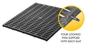 plastic hog flooring.